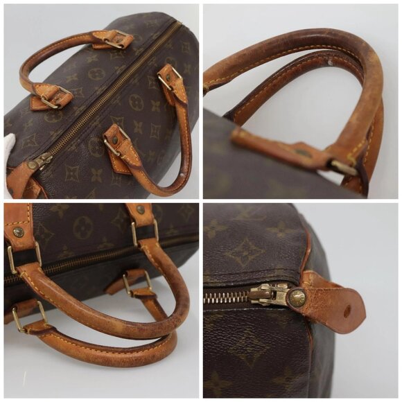 LOUIS VUITTON Monogram Speedy 30 Hand Bag M41526 LV Auth 138685 - Picture 16 of 16